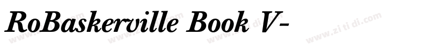 RoBaskerville Book V字体转换